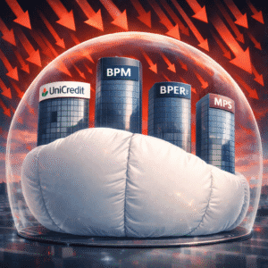 Risiko bancario italiano e cedola mensile: 10,2% annuo con barriera al 60% e protezione airbag
