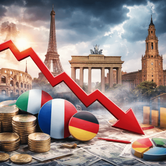 Crescita Eurozona lieve, con disavanzi e debito che restano preoccupanti tra i principali Paesi UE.