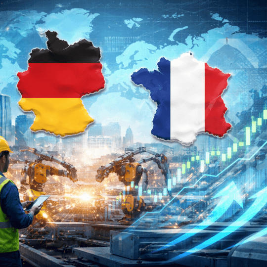 PMI Eurozona: manifatturiero e servizi spingono la crescita a inizio 2026.