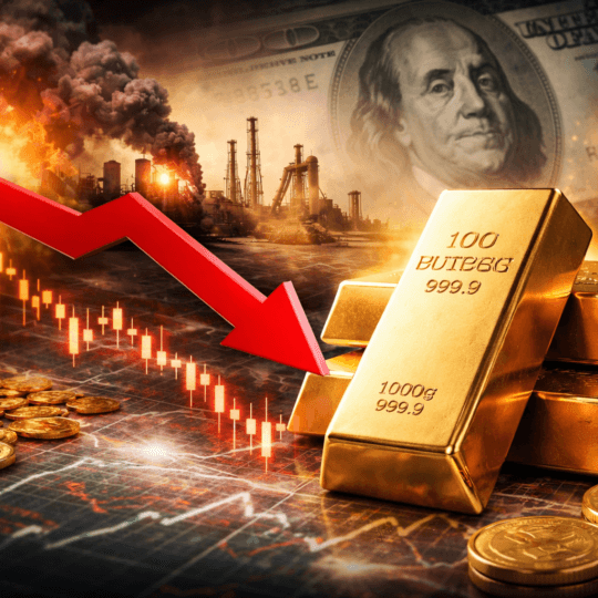 In due settimane l'oro perde il 14% nonostante tensioni globali dovute alla guerra in Iran e previsioni che lo davano verso nuovi record.