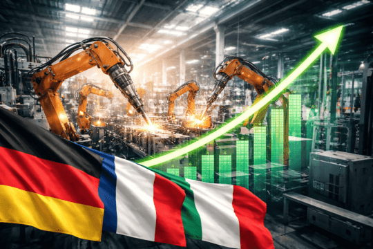 L’indice PMI Eurozona supera quota 50, produzione e nuovi ordini in ripresa, ma aumentano le pressioni sui prezzi dei beni.