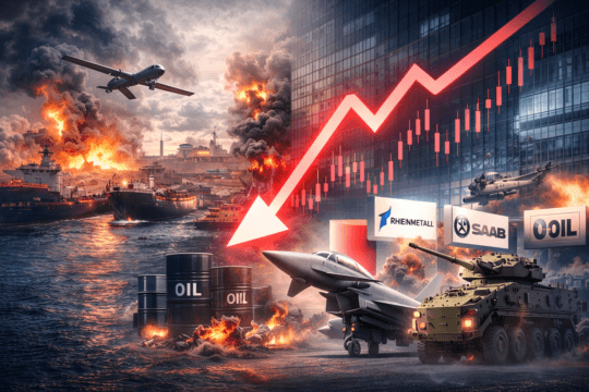 Sull’onda della guerra in Medio Oriente, i titoli difesa europei attraggono investitori global, con le aziende che registrano guadagni significativi.