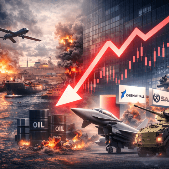 Sull’onda della guerra in Medio Oriente, i titoli difesa europei attraggono investitori global, con le aziende che registrano guadagni significativi.