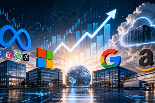 Ricavi oltre i 430 miliardi e utili in forte crescita per le Big Tech nel primo trimestrale 2026: focus su Meta, Microsoft, Google e Amazon.
