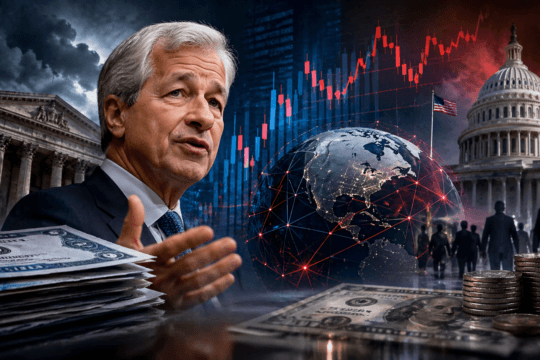 In una conferenza, Jamie Dimon di JPMorgan Chase avverte sulla crescente fragilità del credito obbligazionario e sul rischio legato al debito globale.