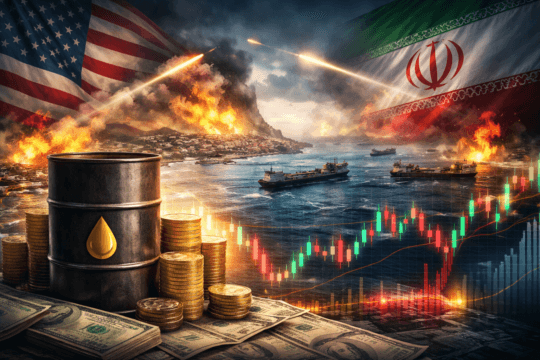 Brent e WTI oscillano oltre il 10% mentre l’Iran limita il transito nello Stretto di Hormuz, creando volatilità sui mercati dei titoli petroliferi.