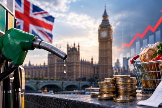 Inflazione UK al 3,5%: benzina e servizi spingono la fiammata dei prezzi